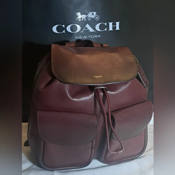 Coach Merlot Leather Backpack Amazon.com: COACH Crosby Backpack 28 : Clothing, Shoes & Jewelry main image 4
